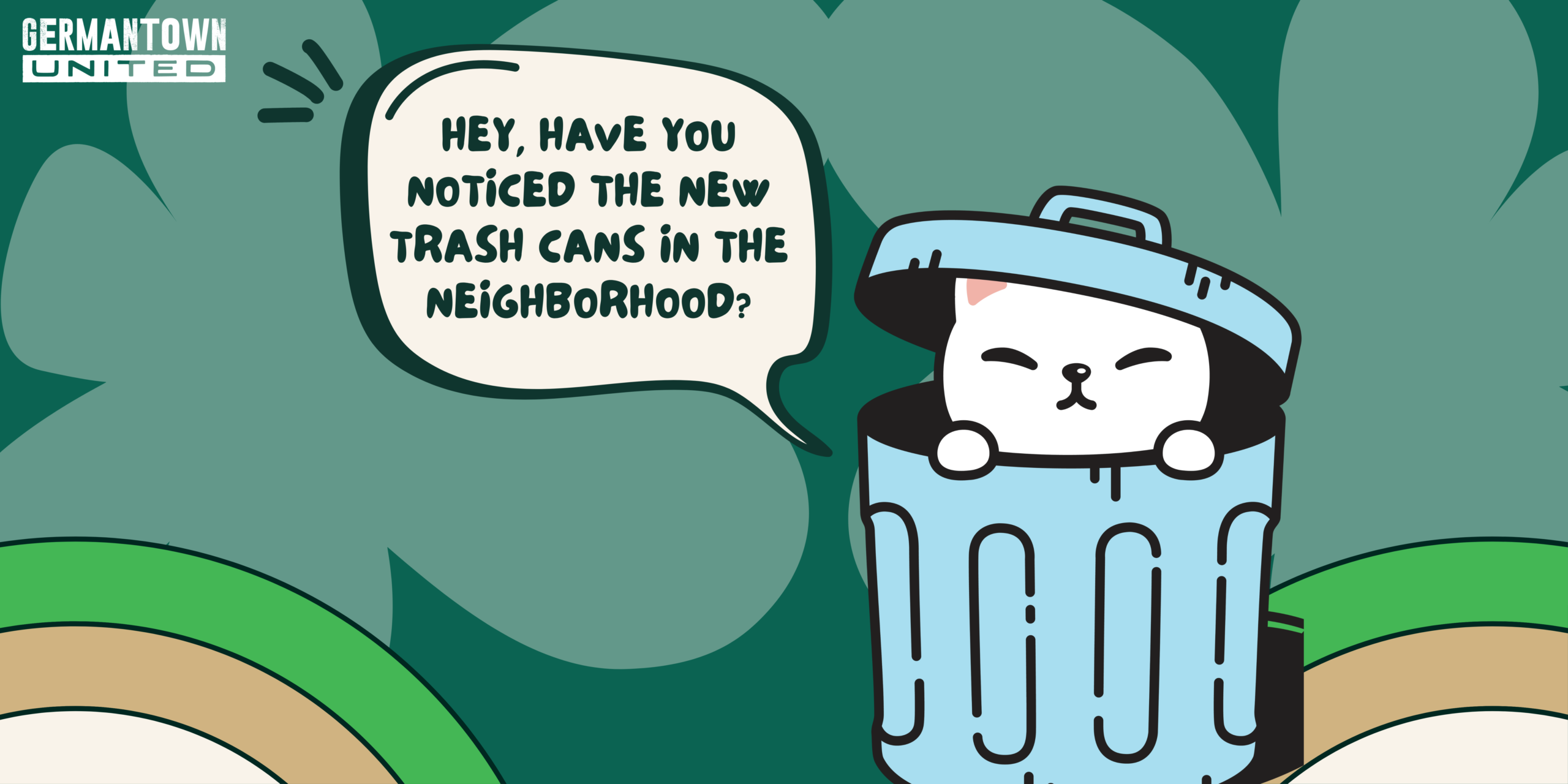 Cleaner, Greener Corridors: 15 New Trash Cans Placed Across Germantown 🗑️